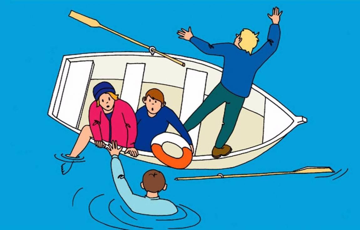 Безопасность на воде в лодке